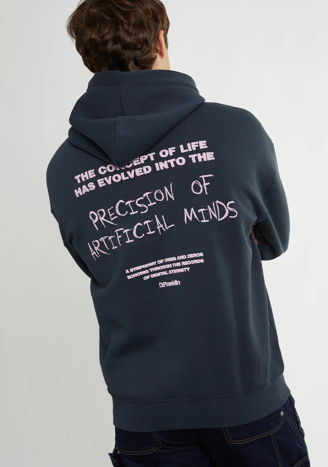 Eternity Oversize Hoodie Grey - Image 5