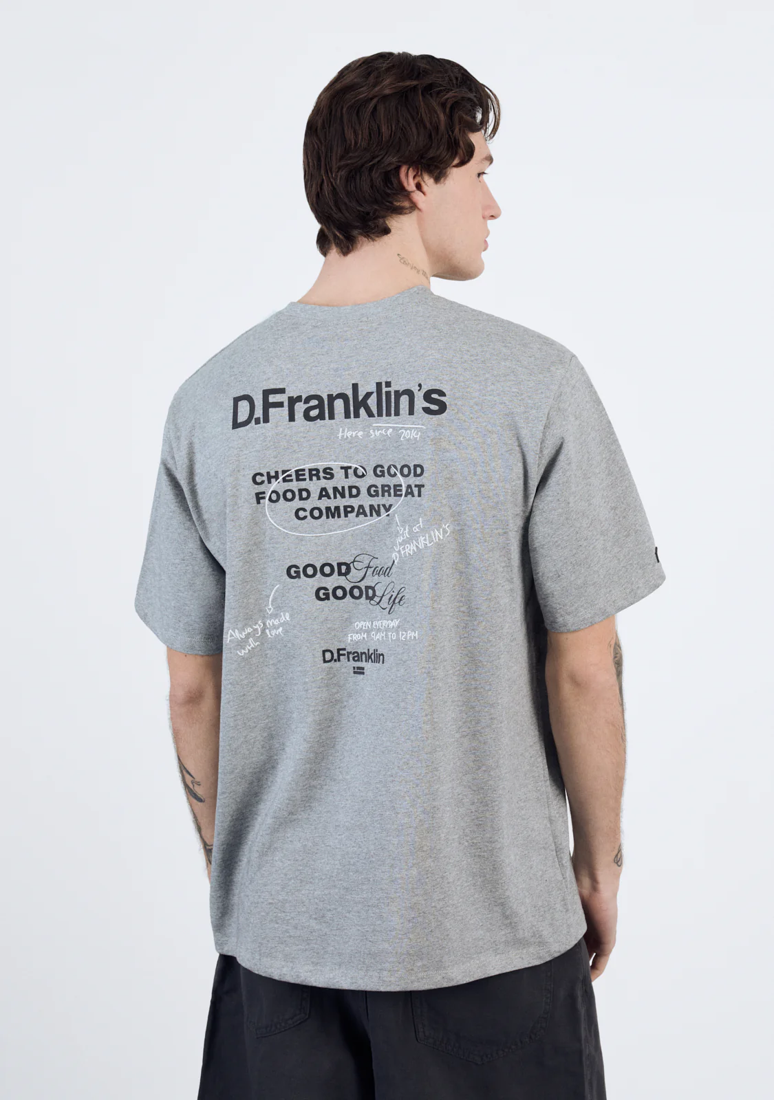 Good Life T-Shirt Grey Melange - Image 5