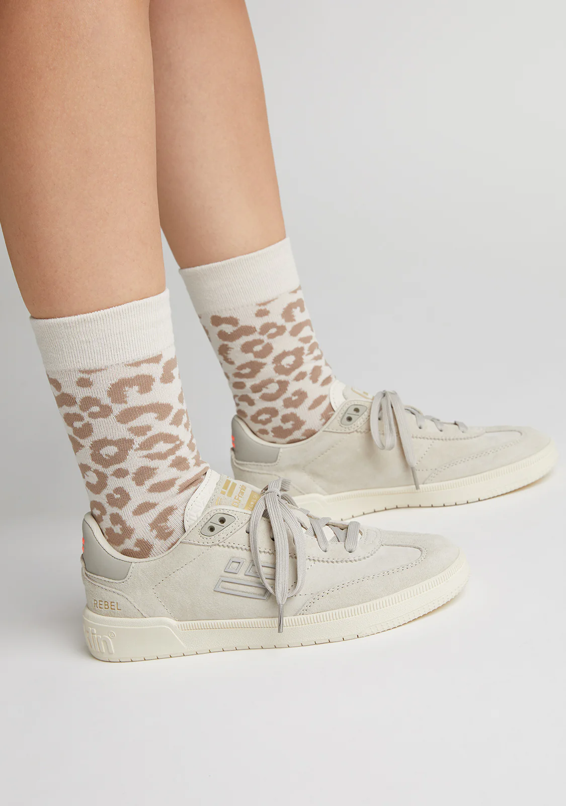 Leopard Socks Beige - Image 3