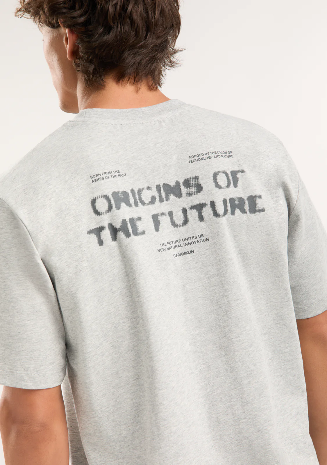 Origins T-Shirt Grey Melange / Anthracite - Image 5