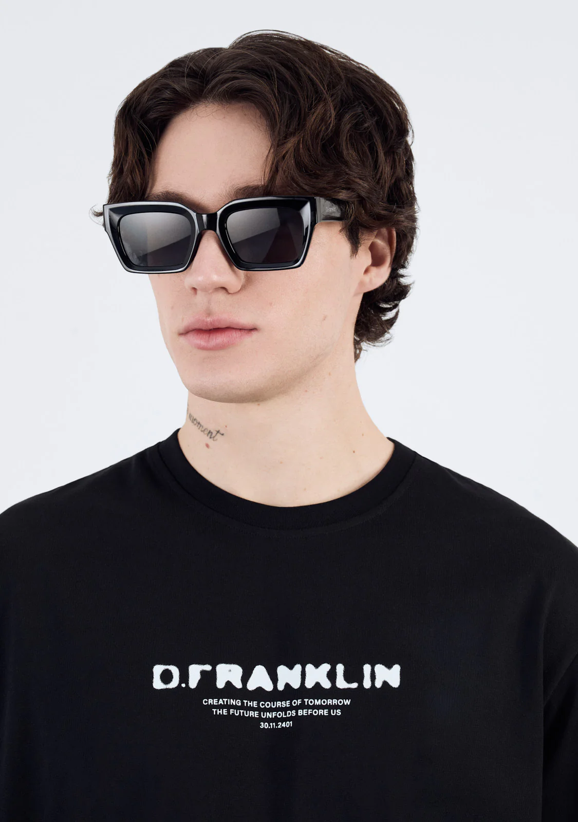 Tomorrow T-Shirt Black / White - Image 5