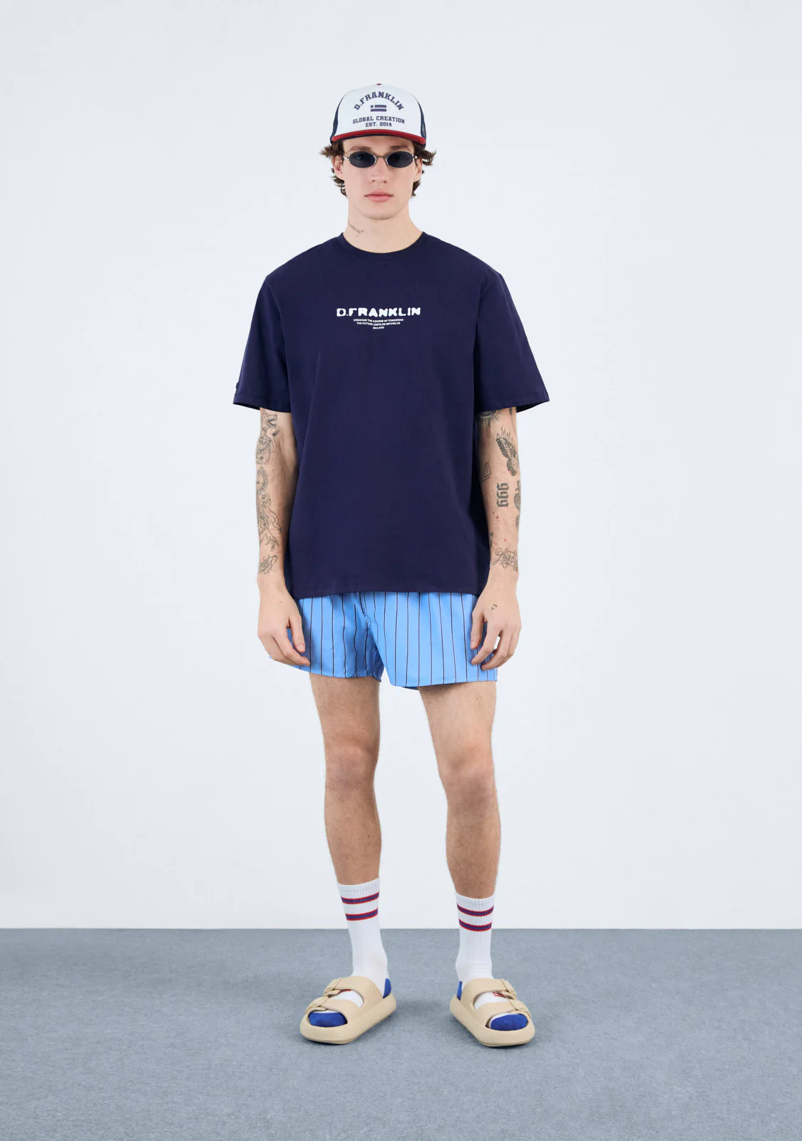 Tomorrow T-Shirt Navy / White - Image 4